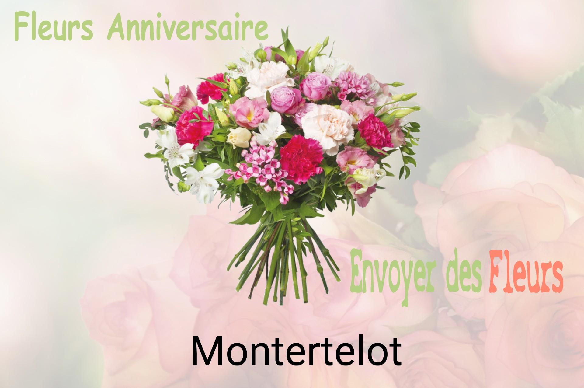 Bouquet de fleurs d’anniversaire livré à Montertelot